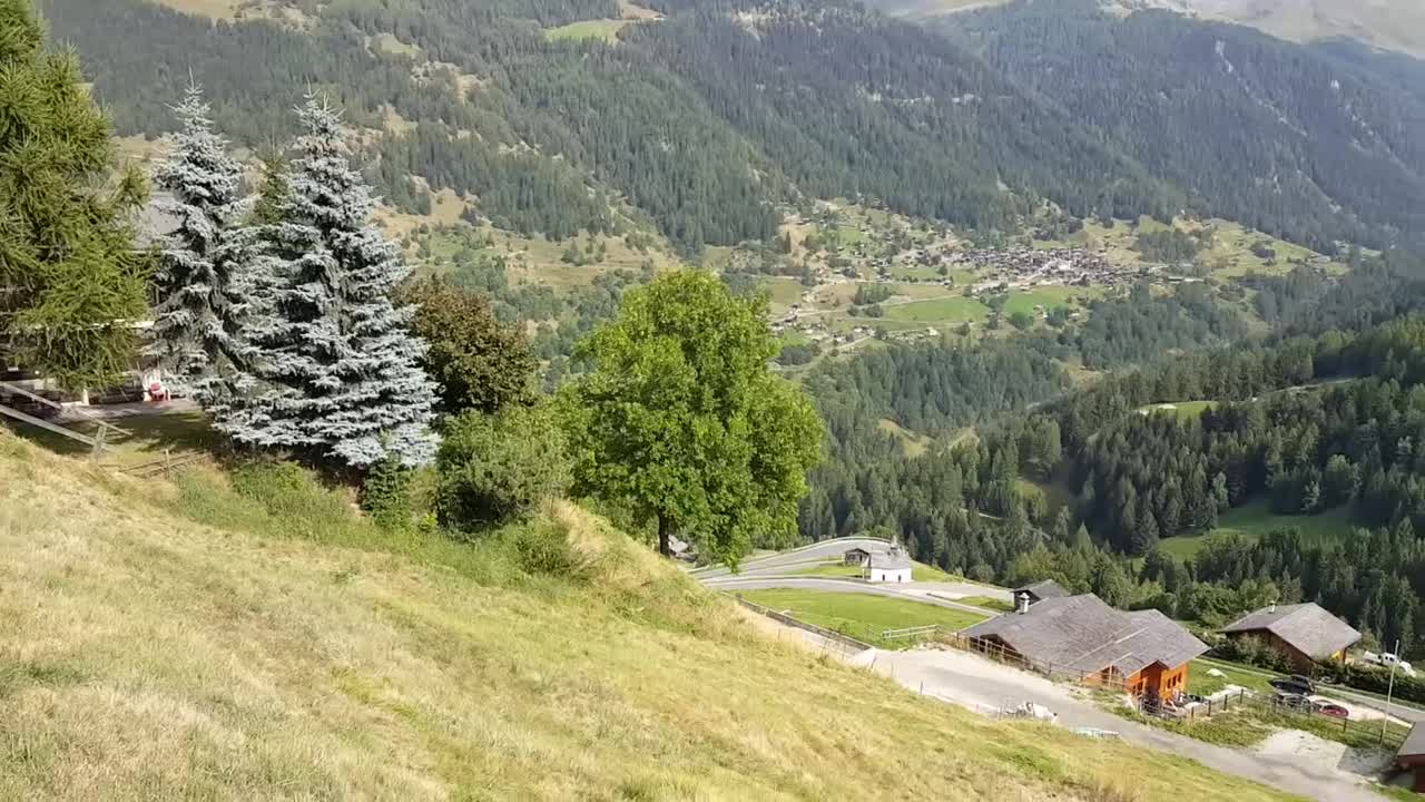 Swiss Alps, beautiful views, Grimentz, Switzerland, chalets and mountains.