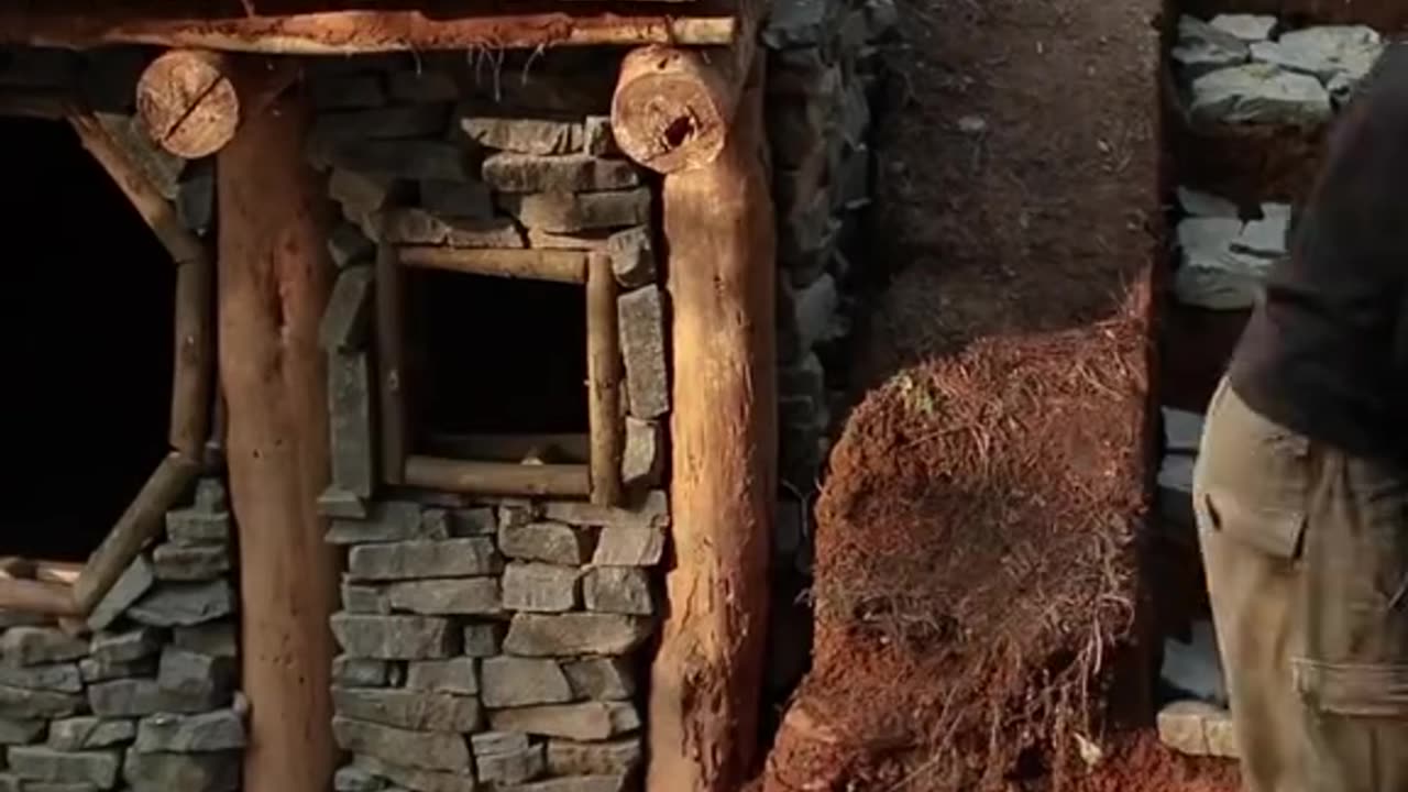 Primitive Bushcraft Shelter In The Rain Forest