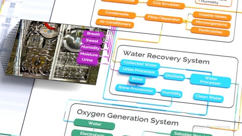 Water recovery on space station