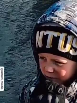 Russian troops provide hungry Ukrainian child with one of their ration packs