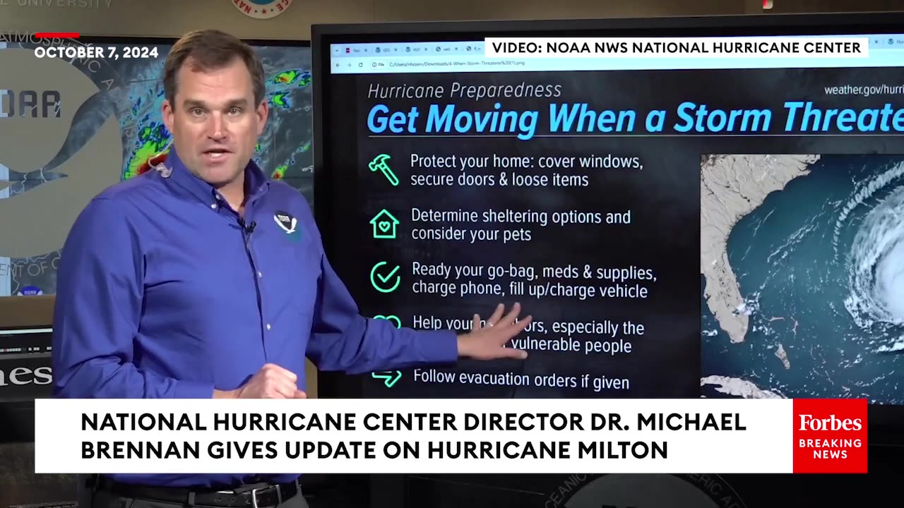 BREAKING NEWS- National Hurricane Center Warns Of 'Rapidly-Intensifying Hurricane Milton'
