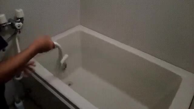 acting as a shower moves like a snake
