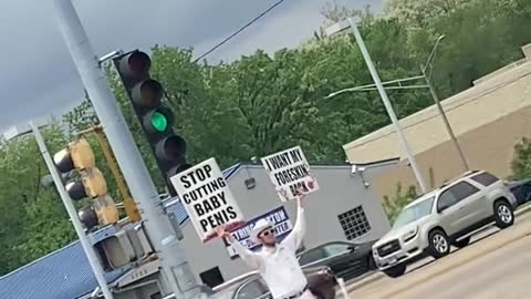 An Intactivist Demonstration Going on in Peoria