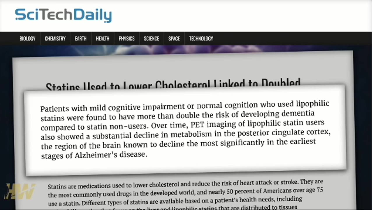 119. STATIN CAUSE ALZHEIMER'S & ALS