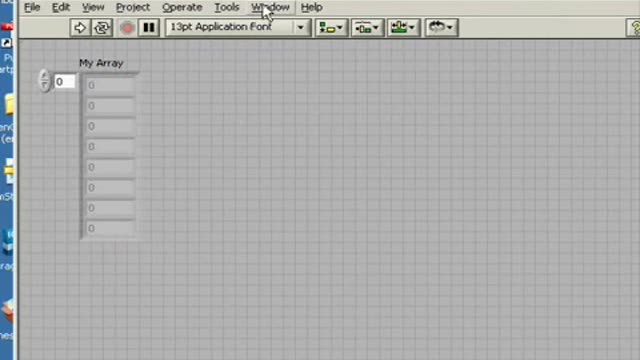 LabVIEW Fill Array