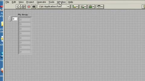 LabVIEW Fill Array