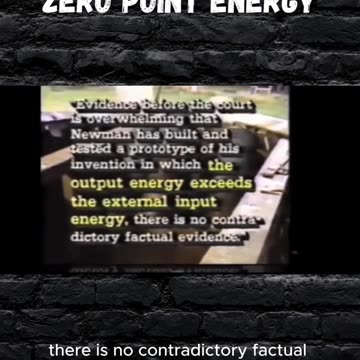 Joseph Newman Zero Point Energy