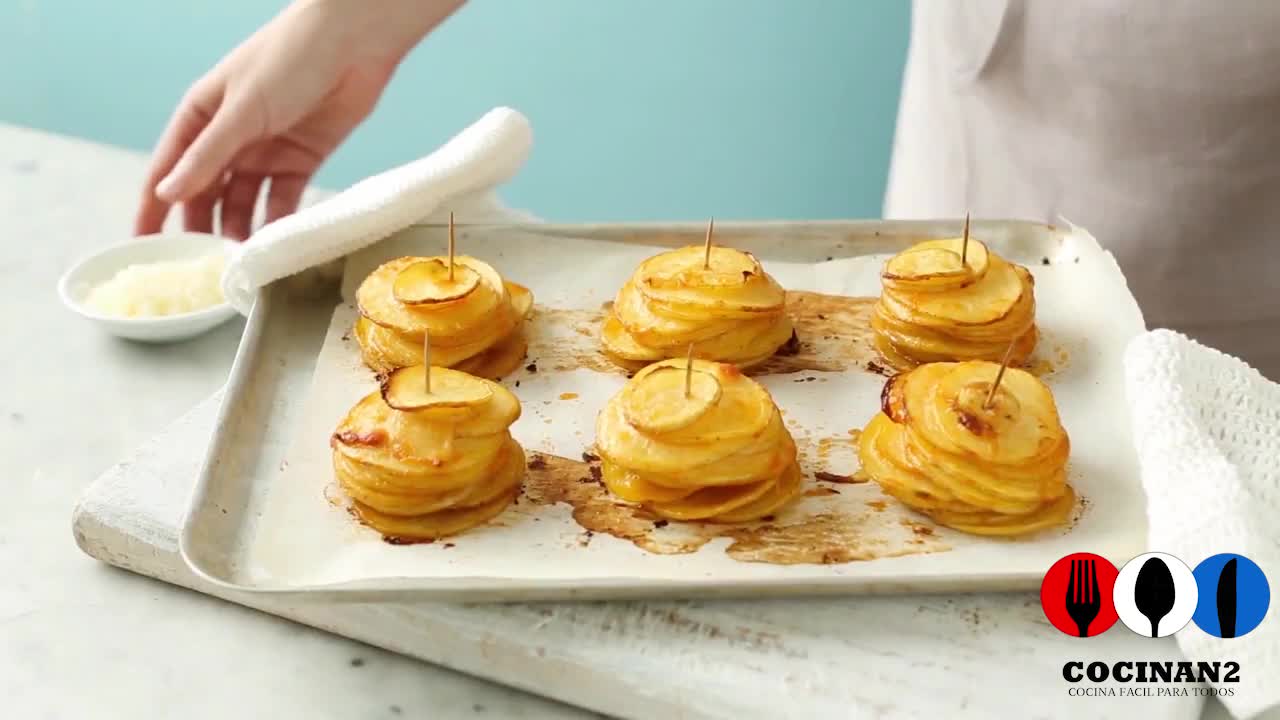 crispy & Parmesan Potato Stacks