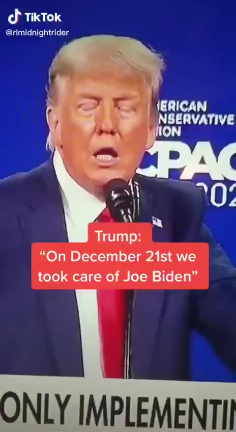 A clip from President Trump’s CPAC Speech 2021