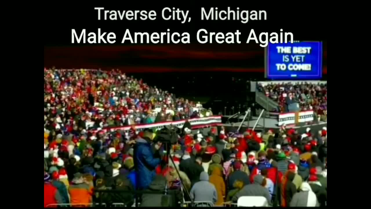 Traverse City MAGA Peaceful Protest President Trump Rally 11-02-2020