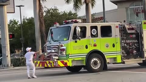 Man Takes Baseball Bat to Firetruck and Is Promptly Arrested