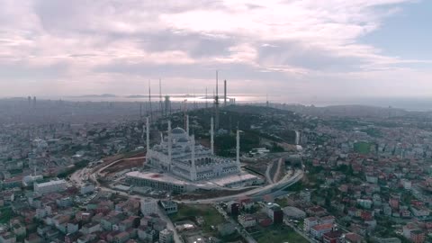 Construction at the Camlica Mosque