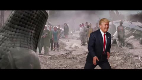 TRUMP SHOWING HIS KARATE WARS TO STOP WAR