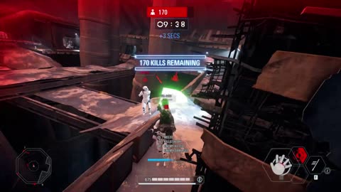 SWBF2: Arcade Onslaught Luke Skywalker Jakku Gameplay