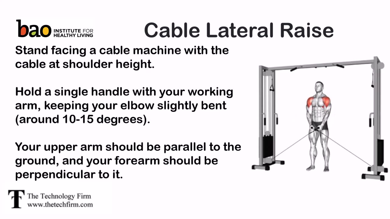 exercise Cable lateral raise