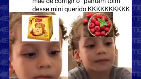 Que coisa mais fofa ele falando panetone.mp4