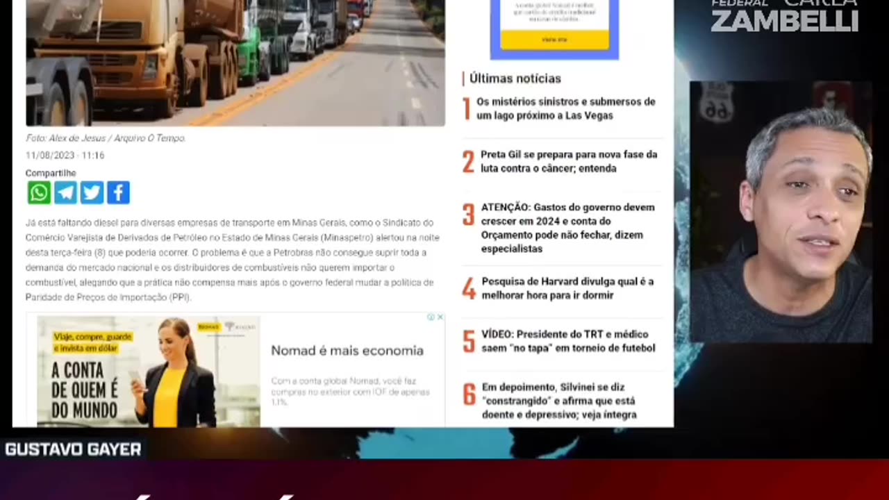 LULA 💰🐙👺👿👹🚩 Ó BARRABÁS, CAUSA FALTA DE ÓLEO DIESEL NO BRASIL.