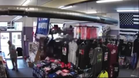 Anti-Trump Driver Smashes Car Into Trump Merch Shop