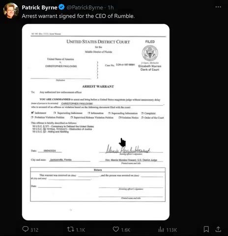 ARREST WARRANT SIGNED FOR THE CEO of RUMBLE!?! - Reloaded from Free Your Mind Vids