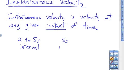 Instantaneous Velocity Lesson