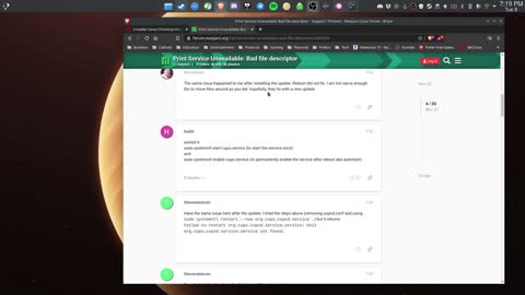 Manjaro Brother Printer fixed
