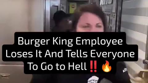 Burger King Employee Has Had Enough of The WOKE Agenda