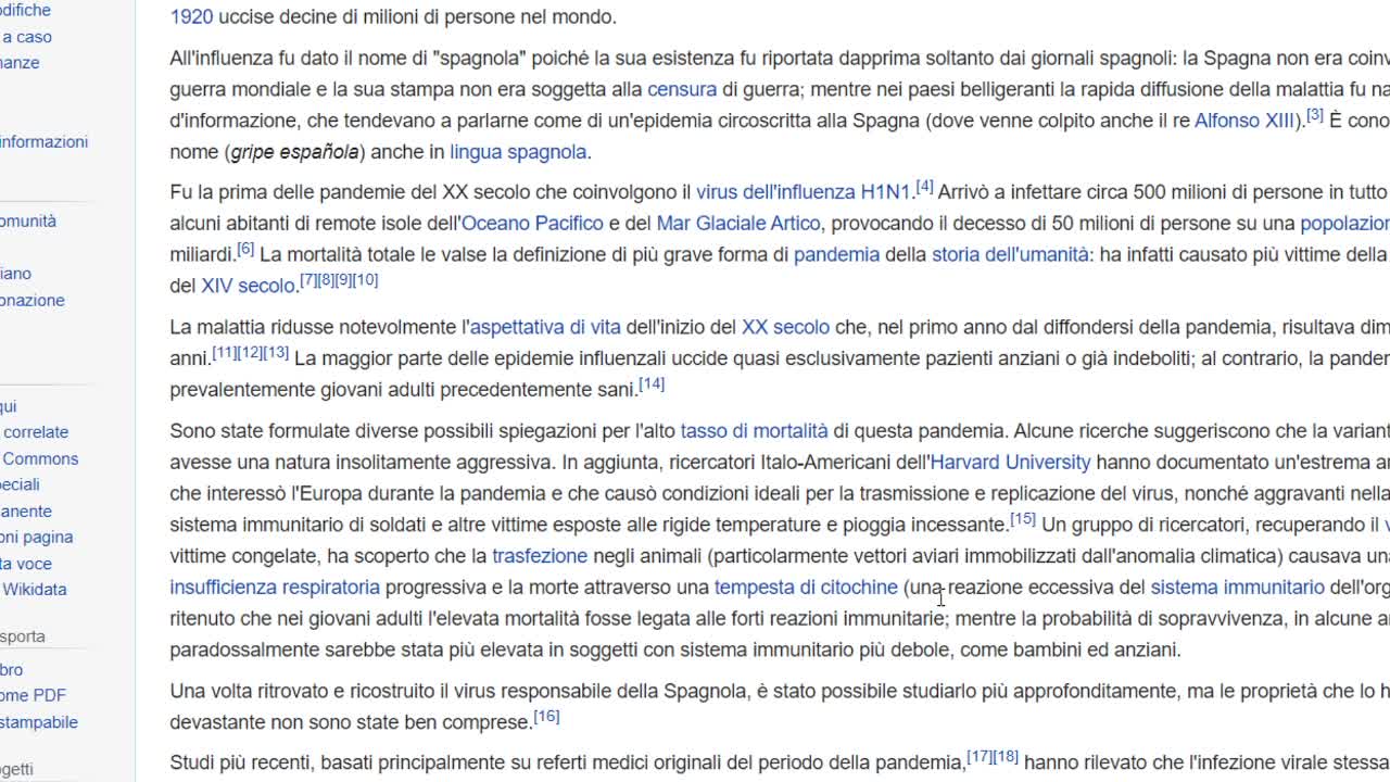 la balla della pandemia ginovirus spiegata in confronto alla spagnola