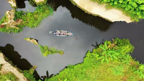Area view of a boat