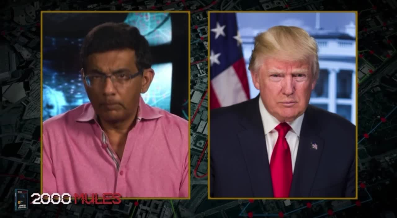 Dinesh asks Trump about Dominion and the voting machines