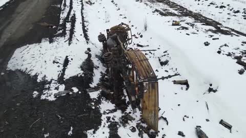 Destroyed Russian Column in Sumy