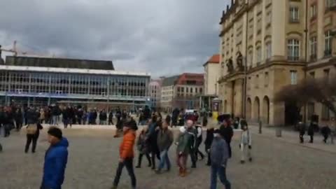 Dresden Demo und Einkesselung