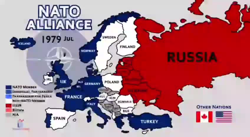 The expansion of NATO in Europe in breach of agreement signed at the fall of the Berlin Wall