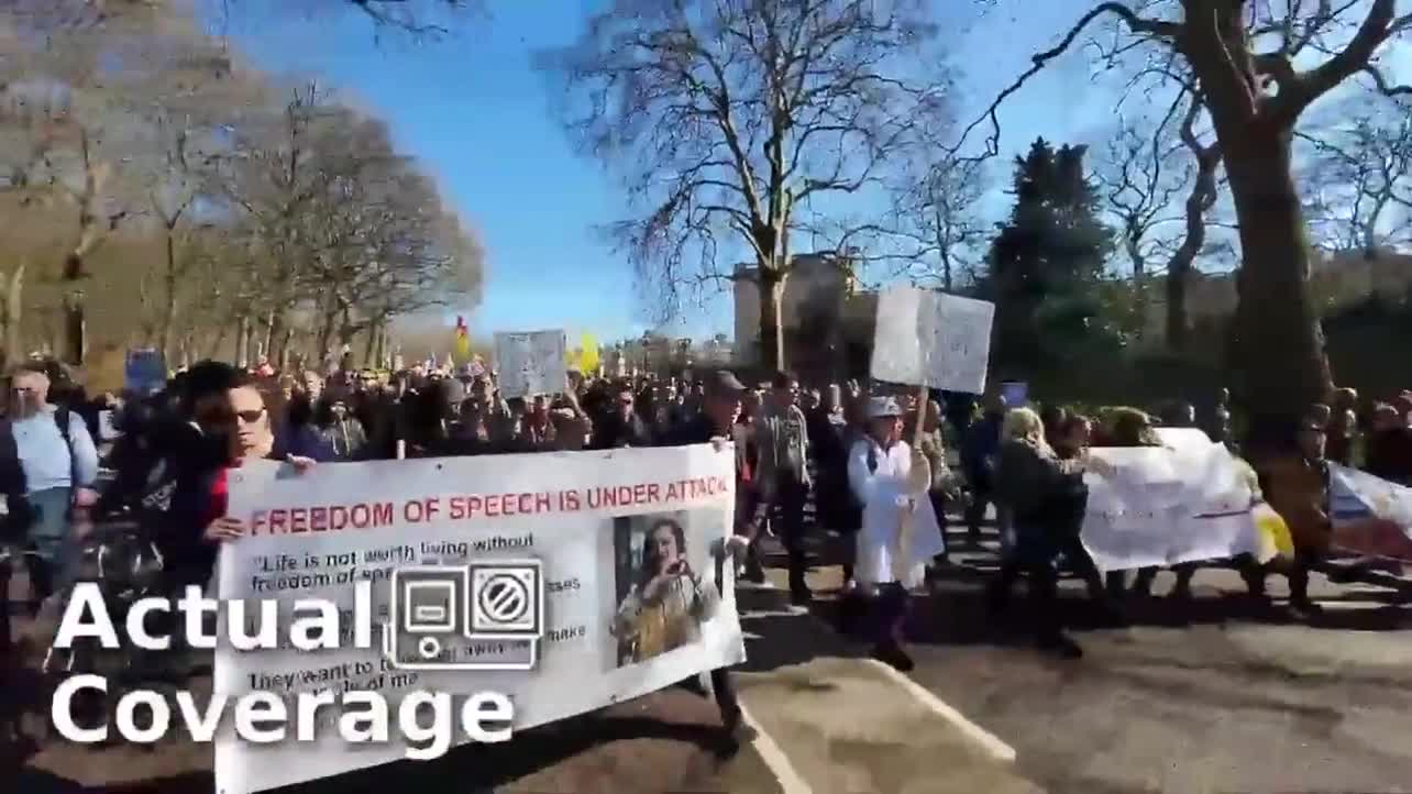 The British People Take to the Streets of London, Demanding Their Freedoms Back