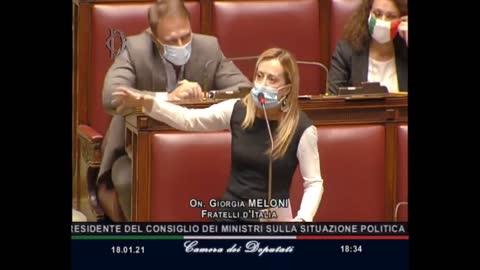 🔴 Intervento dell'On. Giorgia Meloni in Aula in occasione delle comunicazioni del PdC del 18-01-21