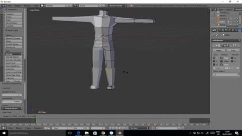 Blender software character modeling