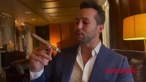 Andrew Tate and Tristan Tate, smoke £1300 30 year old cigar!!