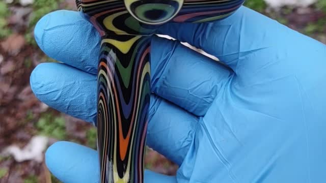 Dark Rainbow Glass Hammer