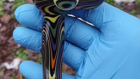 Dark Rainbow Glass Hammer