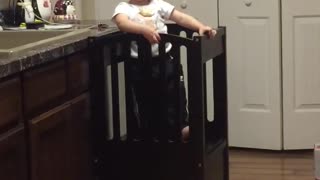 Adorable Baby Playint Peek a Boo