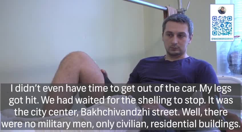 Tells he was wounded as a result of shelling done by Ukraine