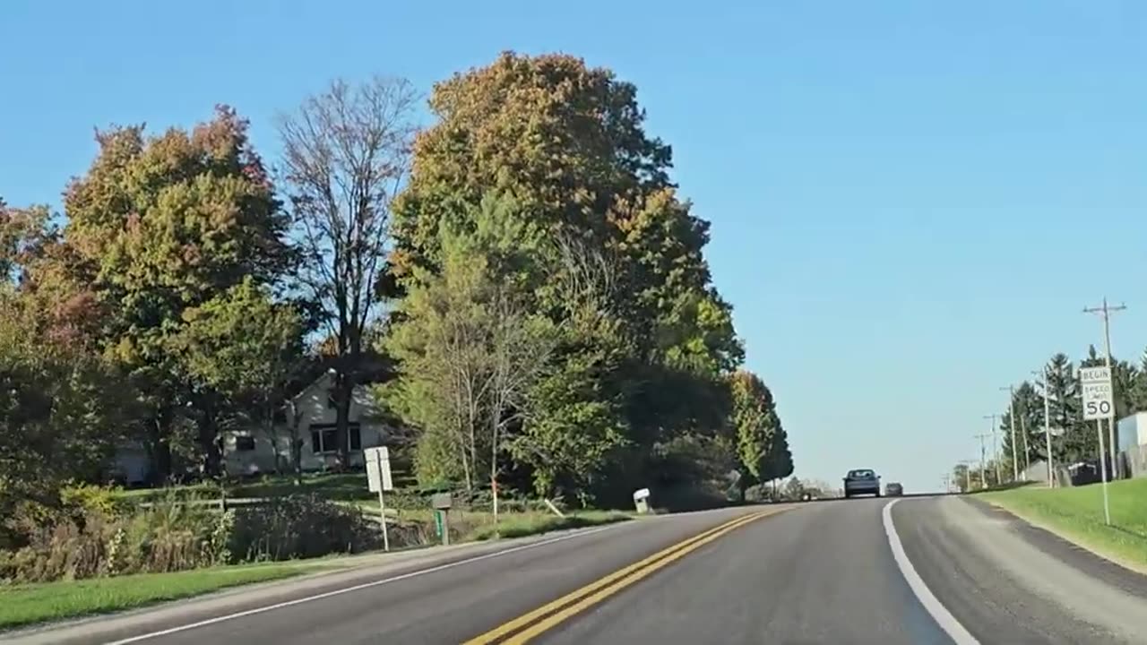 Kendallville In. to Sturgis Mi. and back looking at the tree changes