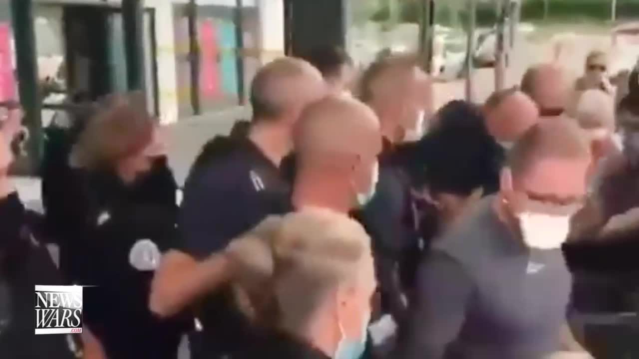 BREAKING : Medical Martial Law Here Healthy Citizens Denied Access to Food for Not Having Vaxx Card