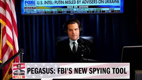 Pegasus technology developed by Israel used for Spying on America - Matt Gaetz