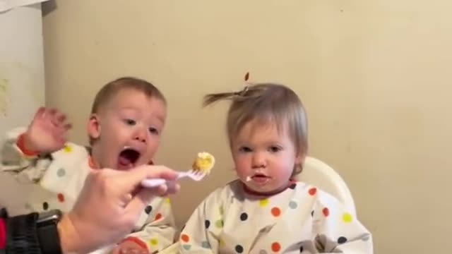 Baby girls love food and drinks - Adorable videos #shorts