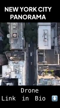Drone view of new york city