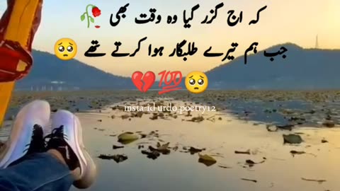 Sad poetry video