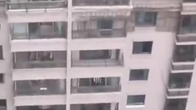 Climb down the 37th floor