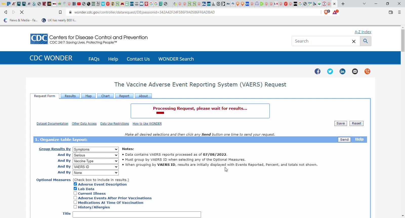 DIRECTIONS FOR HOW TO RUN A CDC GOV VAERS REPORT