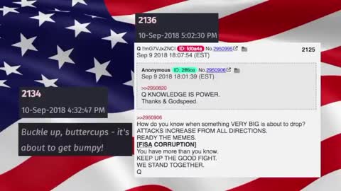 Q: Something Very Big is About to Drop! The Future of Our Republic is at Stake! Watergate Times 1000