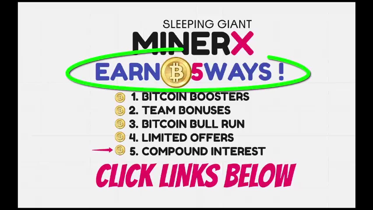 MINERX MINER X - earn bitcoin 5 ways - GET READY FOR THE NEXT BULL RUN (002) TOP TEAM ROB BUSER